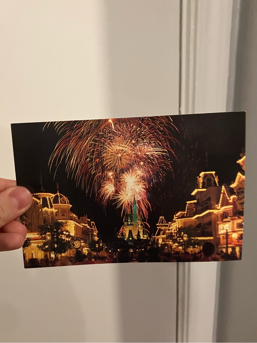 Vintage Walt Disney World Postcard Fantasy in the Sky